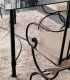 Comedor de forja Casimiro, detalle