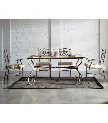 Mesa de comedor de forja Idara, comedor
