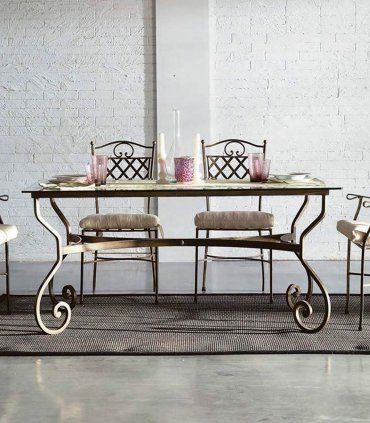 Mesa de comedor de forja Idara