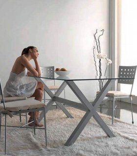 Mesa de comedor de forja Danilo