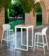 Taburete alto de jardín Malta