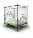 Cama con dosel forja Ebira