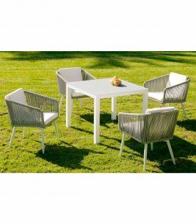 Silla de cuerda para jardín Gaspard