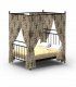 Cama con dosel forja Dacio