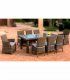 Mesa de comedor para terraza y jardín Elma