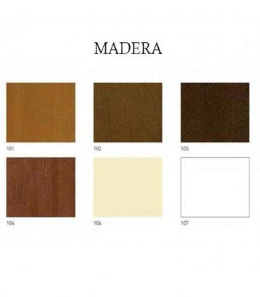 Estantería de forja Saula, acabados madera