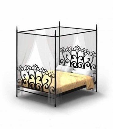 Cama con dosel forja Indus