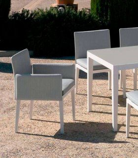 Sillón de jardín blanco Capri