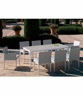 Silla de jardín blanca Capri