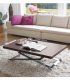 Mesa de centro elevable y extensible Tíber nogal