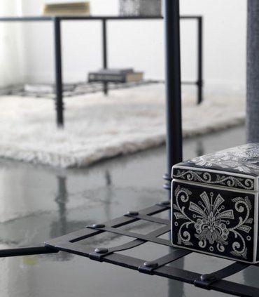 Mesa de rincón de forja Tadeo