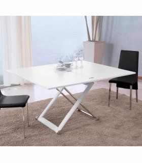 Mesa de Centro Elevable y Extensible Tíber Blanca