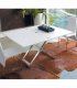 Mesa de centro elevable y extensible Volga blanca