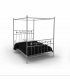 Cama con dosel forja Robles