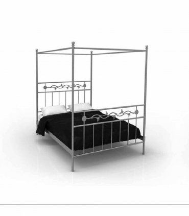 Cama con dosel forja Robles