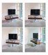 Mueble TV moderno lacado negro Orlando