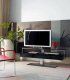 Mueble TV moderno lacado negro Orlando