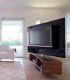 Mueble TV moderno Zenobia lacado blanco