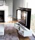 Mueble TV moderno Zenobia lacado blanco