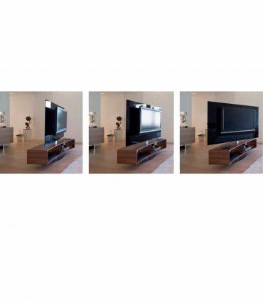 Mueble TV moderno Zenobia lacado blanco