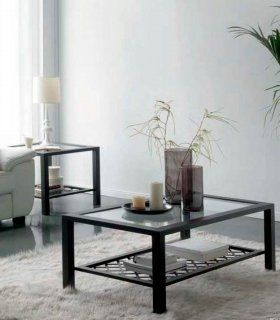 Mesa de rincón de forja Karima, salón