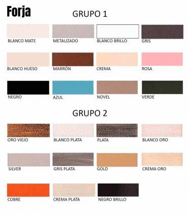 Muestras de acabados