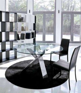 Mesa de cristal redonda Oretana