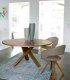 Mesa de comedor redonda madera Oretana