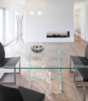 Mesa de cristal moderna Sedona