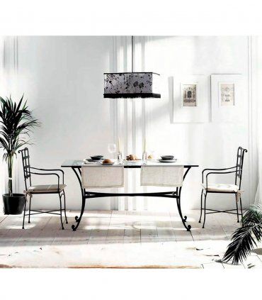 Mesa de forja Nicoleta, comedor