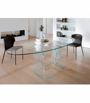 Mesa de cristal moderna Sedona en Ámbar Muebles