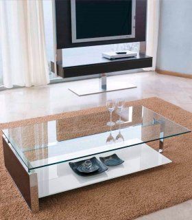 Mesa de centro de cristal Eulalia