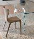 Silla moderna de piel Agosti