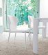Silla moderna de piel Birila