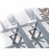 Mesa de comedor ovalada cristal Izaña