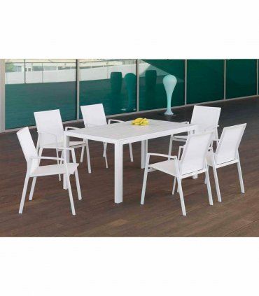 Sillón de jardín blanco Gandía