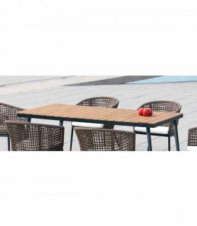 Mesa de jardín rectangular Morabo
