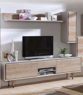 Mueble de TV nórdico Eskara, natural