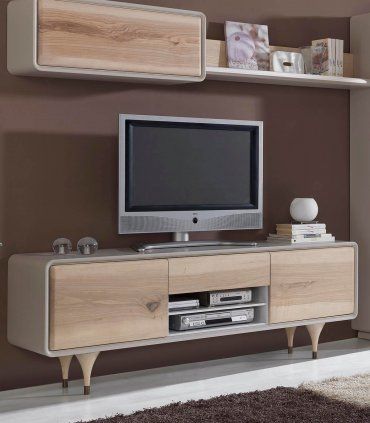 Mueble de TV nórdico Eskara, roble