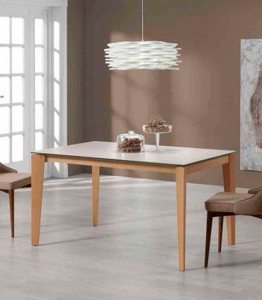 Mesa de comedor nórdica extensible Eridano