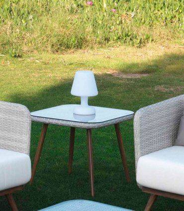 Mesa auxiliar de jardín Inca