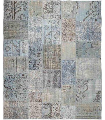 Alfombra de lana Patchwork Azzurro en Ámbar Muebles