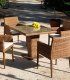 Mesa comedor de jardín cuadrada Agadir