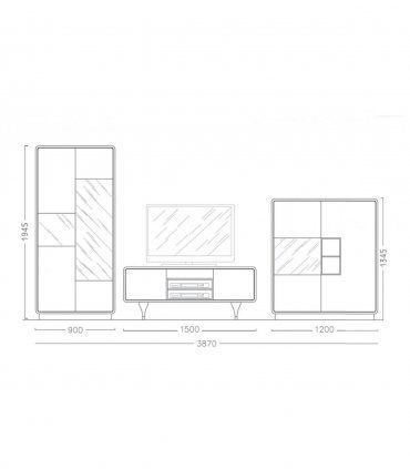 Modular nórdico Old Eskara, medidas
