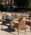 Mesa comedor de jardín rectangular Agadir