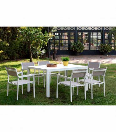 Mesa jardín blanca Calpe