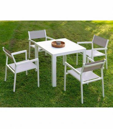 Mesa jardín cuadrada Calpe