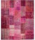 Alfombra de lana Patchwork Fuchsia en Ámbar Muebles