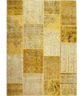 Alfombra de lana Patchwork Giallo