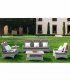 Sillón rattán blanco Mónaco